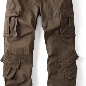 Celana Cargo Pria Casual Multi Pocket
